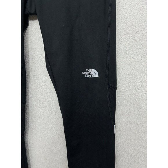 The North Face Women’s Leggings Small VaporWick Black Full Length Reflective - Picture 3 of 8